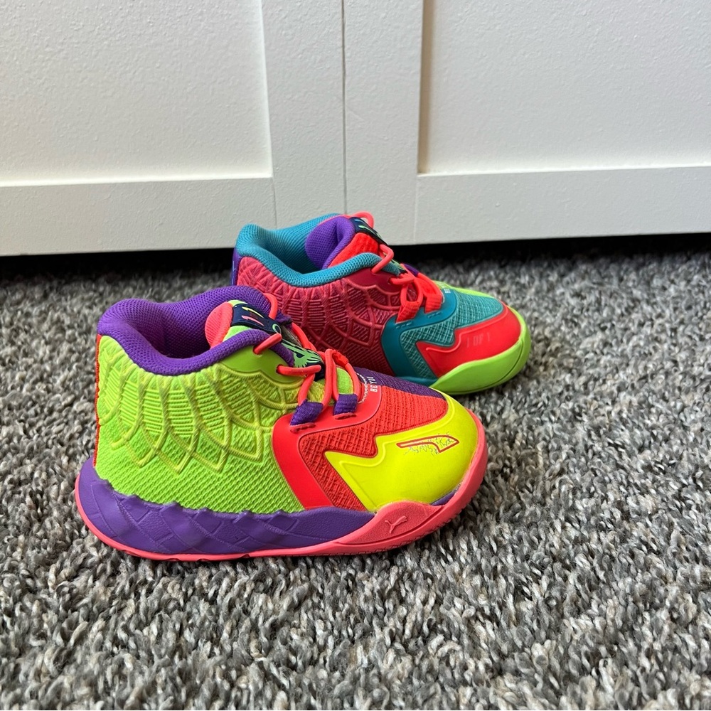 Puma Infant Kids Baby MB1 LaMelo Ball M.01 Be You Colorful Sneakers Baby Size 6C - Picture 3 of 9